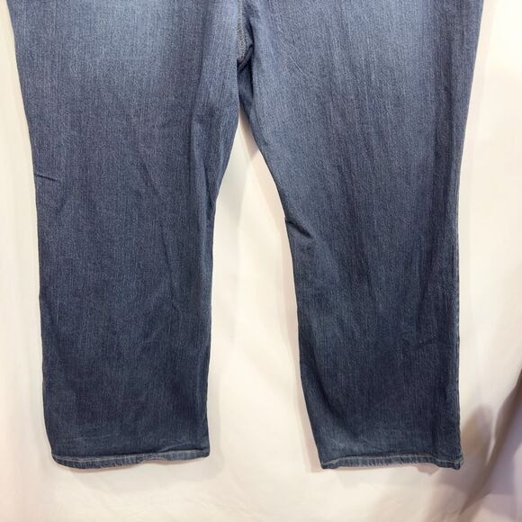 Cato Plus Size 24W‎ Jeans Straight Leg Blue Denim Stretch High Rise Womens 1408 - Picture 6 of 8